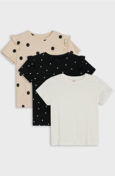 Бавовняні футболки 3 pack - різнобарвний