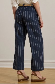 Брюки с примесью льна Lauren Ralph Lauren