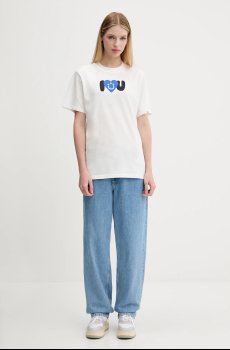 Хлопковая футболка Hugo Blue Vintage Tee_B_5