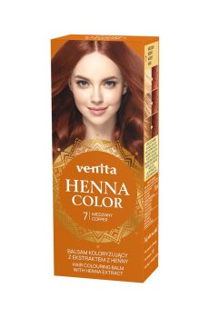 Оттеночный бальзам для волос Venita Henna Color Hair Colouring Balm с экстрактом хны, 07 Copper, 50 мл