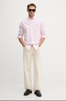 Хлопковая рубашка U.S. Polo Assn. PEACHED OXFORD LS