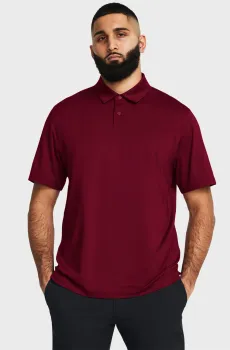 Мужское бордовое поло UA T2G Polo LB-RED Бордовый S Under Armour 1383255-625