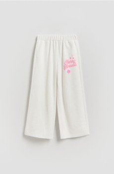 Reserved - Спортивні штани з принтом - кремовий - 134HN-01X