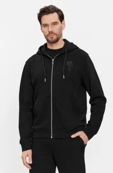 Мужское черное худи Черный S Karl Lagerfeld 541900.705401;990
