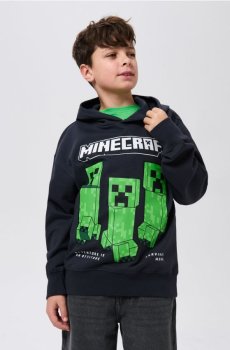 Кофта з принтом Minecraft - темно-сірий