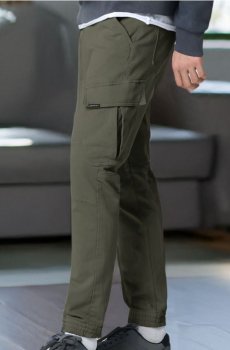 Джинси regular jogger fit - темно-зелений