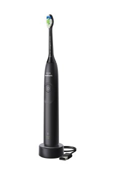Электрическая зубная щетка PHILIPS Sonicare серии 5500 HX7111/01 Черная, 1 шт