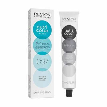 Тонирующий крем-бальзам для волос Revlon Professional Nutri Color Filters Fashion 097 Turquoise, 100 мл Тонирующий крем-бальзам для волос Revlon Professional Nutri Color Filters Fashion 097 Turquoise, 100 мл