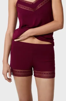 Женские бордовые шорты ALBANE Бордовый M Etam 6550779