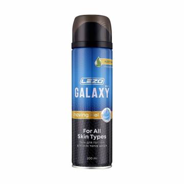 Мужской гель для бритья Lezo Galaxy Shaving Gel для всех типов кожи, 200 мл Мужской гель для бритья Lezo Galaxy Shaving Gel для всех типов кожи, 200 мл