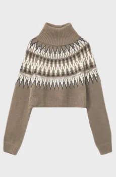 Женский коричневый свитер Коричневый XS Tally Weijl SPUACLANCE