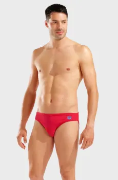 Мужские красные плавки SANTAMARIAS R Красный 90 Arena 006449-408