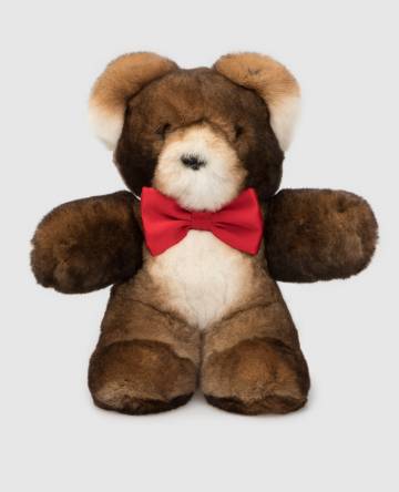 Детская коричневая игрушка Teddy Bear из меха кролика Детская коричневая игрушка Teddy Bear из меха кролика