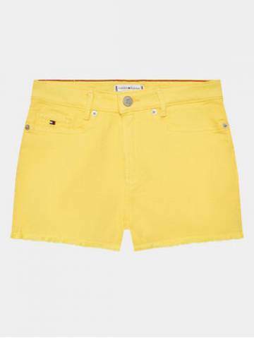 Tommy Hilfiger Джинсові шорти Harper KG0KG07242 D Жовтий Straight Fit Tommy Hilfiger Джинсові шорти Harper KG0KG07242 D Жовтий Straight Fit