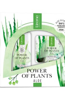 Уценка! Набор для лица Lirene Power of Plants Aloe (крем, 50 мл + тоник, 200 мл)