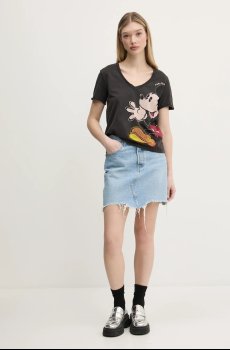 Хлопковая футболка Desigual MICKEY JOKER