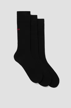 Мужские черные носки (3 пары) Черный 43-46 HUGO 50493253;001