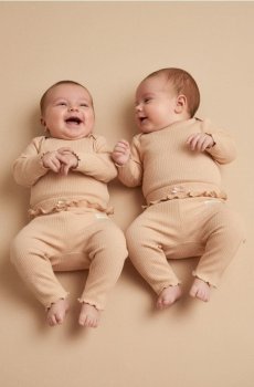 Легінси з рибкою 2 штуки - бежевий