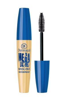 Водостойкая тушь для ресниц Dermacol Mega Lashes с панорамным эффектом, черная, 13 мл