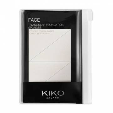 Набор безлатексных спонжей для точечного макияжа Kiko Milano Face Triangular Foundation Sponges, 4 шт Набор безлатексных спонжей для точечного макияжа Kiko Milano Face Triangular Foundation Sponges, 4 шт