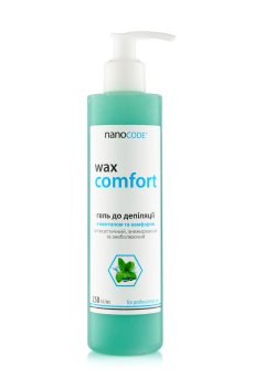 Гель до депиляции NanoCode Wax Comfort Gel с ментолом и камфорой, 500 мл