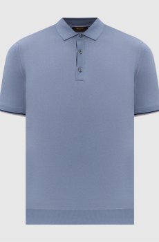 Голубое поло ADOLFO
