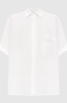 Белая рубашка с отворотами