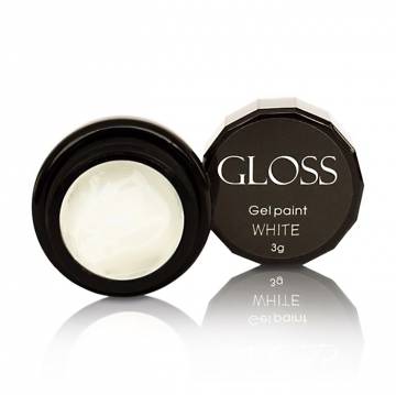 Гель-краска для ногтей Gloss Gel Paint White, 3 г Гель-краска для ногтей Gloss Gel Paint White, 3 г