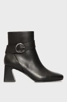 Женские черные кожаные ботильоны BEATA Черный 38 Karl Lagerfeld KL31444