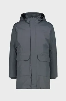 Мужская серая парка ZIP HOOD FEEL WARM Серый 52 CMP 35K3737-U862