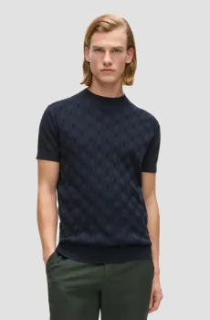 Мужской темно-синий джемпер Синий XL Karl Lagerfeld 562301.655006;690