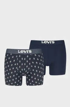 Мужские темно-синие боксеры (2 шт) Синий L Levi’s® 701235942;001
