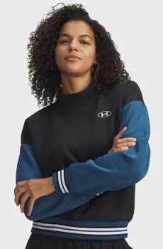 Женский черный свитшот UA Icon Novelty Crew Черный XL Under Armour 6010979-001