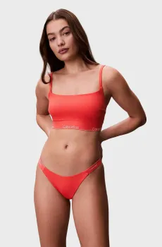 Женские коралловые трусики от купальника BIKINI Коралловый XS Calvin Klein LV00Q61206