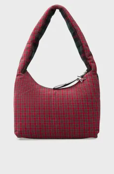 Женская сумка в клетку TOMMY GIRL HOBO Разноцветный ONESIZE Tommy Jeans AW0AW18310