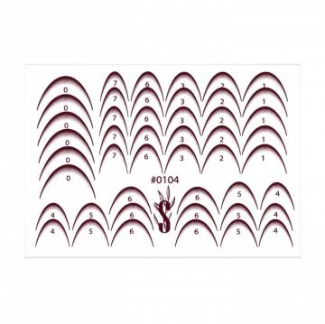 Наклейки для дизайна ногтей StickersSpace Sliders Color (0104)