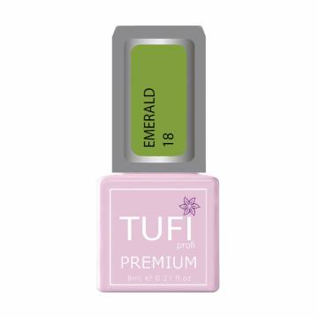 Гель-лак для ногтей Tufi profi Premium Emerald 18 Васаби, 8 мл Гель-лак для ногтей Tufi profi Premium Emerald 18 Васаби, 8 мл