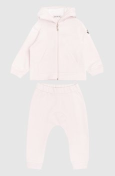 Детский розовый костюм с логотипом