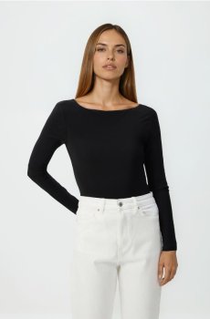 Reserved - Боді з глибоким вирізом - чорний - 334JX-99X