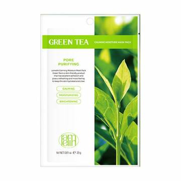 Уценка! Тканевая маска для лица Lamelin Calming Moisture Mask Pack Green Tea, 23 г Уценка! Тканевая маска для лица Lamelin Calming Moisture Mask Pack Green Tea, 23 г