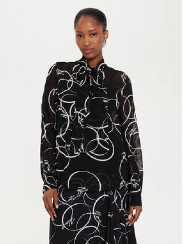 KARL LAGERFELD Блузка 245W1604 Чорний Regular Fit KARL LAGERFELD Блузка 245W1604 Чорний Regular Fit