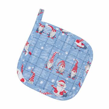 Прихватка кухонная Home Line Гномы, голубая/джинс, 20*20 см (полупанама) (178502) Прихватка кухонная Home Line Гномы, голубая/джинс, 20*20 см (полупанама) (178502)