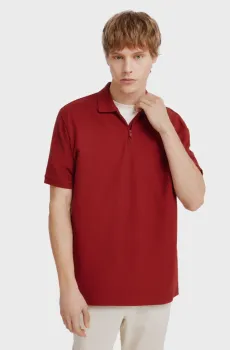 Мужское красное поло Красный XL SPRINGFIELD 4583288