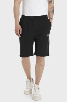 Мужские черные шорты Черный S Replay M9977 .000.23650P