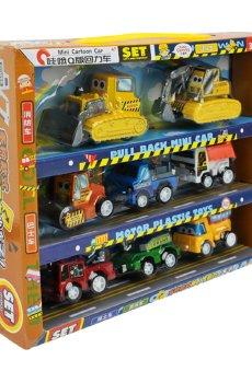Игрушечный набор машинок Shantou Jinxing в коробке, от 3 лет, 23.5*17*4 см, 8 шт (5858)