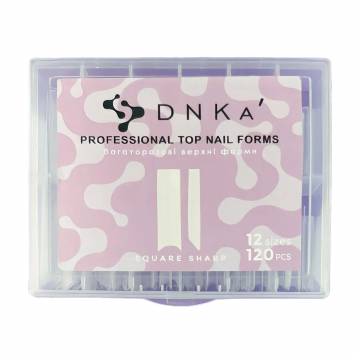Многоразовые верхние формы для наращивания ногтей DNKa Professional Top Nail Forms, Square Sharp размер 12, 120 шт Многоразовые верхние формы для наращивания ногтей DNKa Professional Top Nail Forms, Square Sharp размер 12, 120 шт