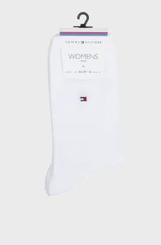 Женские белые носки (2 пары) Белый 39-42 Tommy Hilfiger 371221