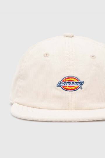 Вельветовая кепка Dickies CHASE CITY CAP цвет белый с аппликацией DK0A4YPJ Вельветовая кепка Dickies CHASE CITY CAP цвет белый с аппликацией DK0A4YPJ