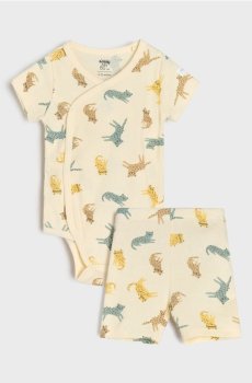 Трикотажний комплект - кремовий