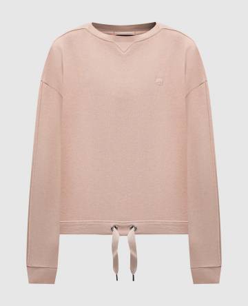 Бежевый свитшот Gwen с вышивкой логотипа